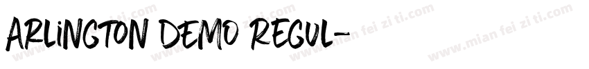 Arlington DEMO Regul字体转换